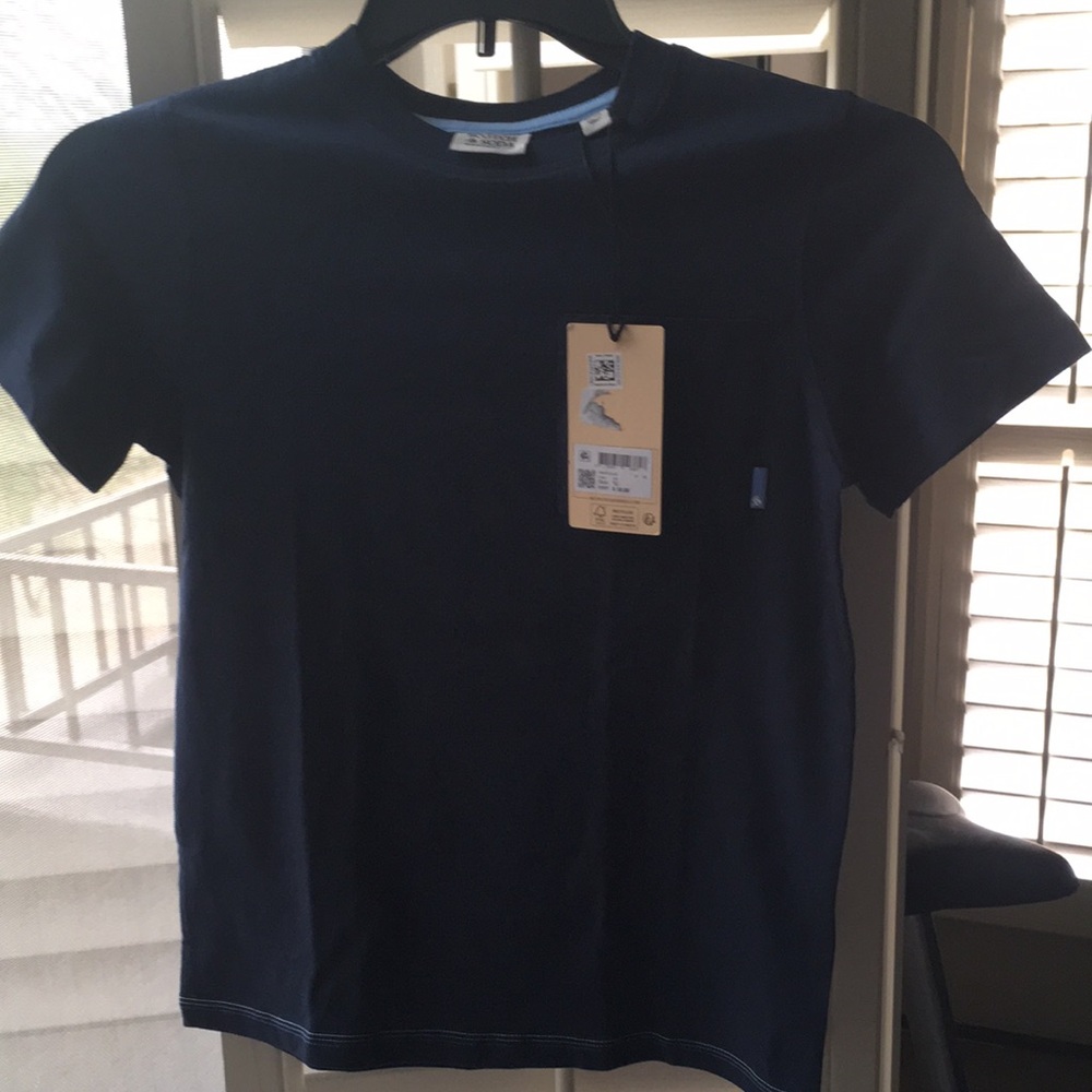 Navy Crewneck T-Shirt with Tag